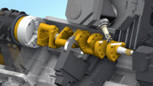 Mill-turn center combining CNC turning and milling in one setup