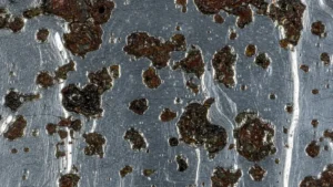 Sand and slag inclusions casting defect showing trapped non-metallic particles in a casting