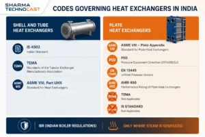 Codes governing plate and shell and tube heat exchangers in India