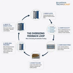 Why oversizing a plate heat exchanger accelerates fouling
