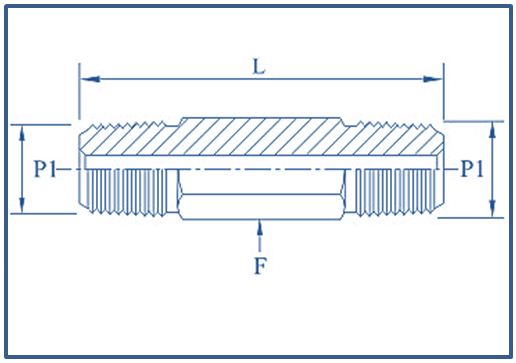 Hex Long Nipple,,10000 psi - Image 2