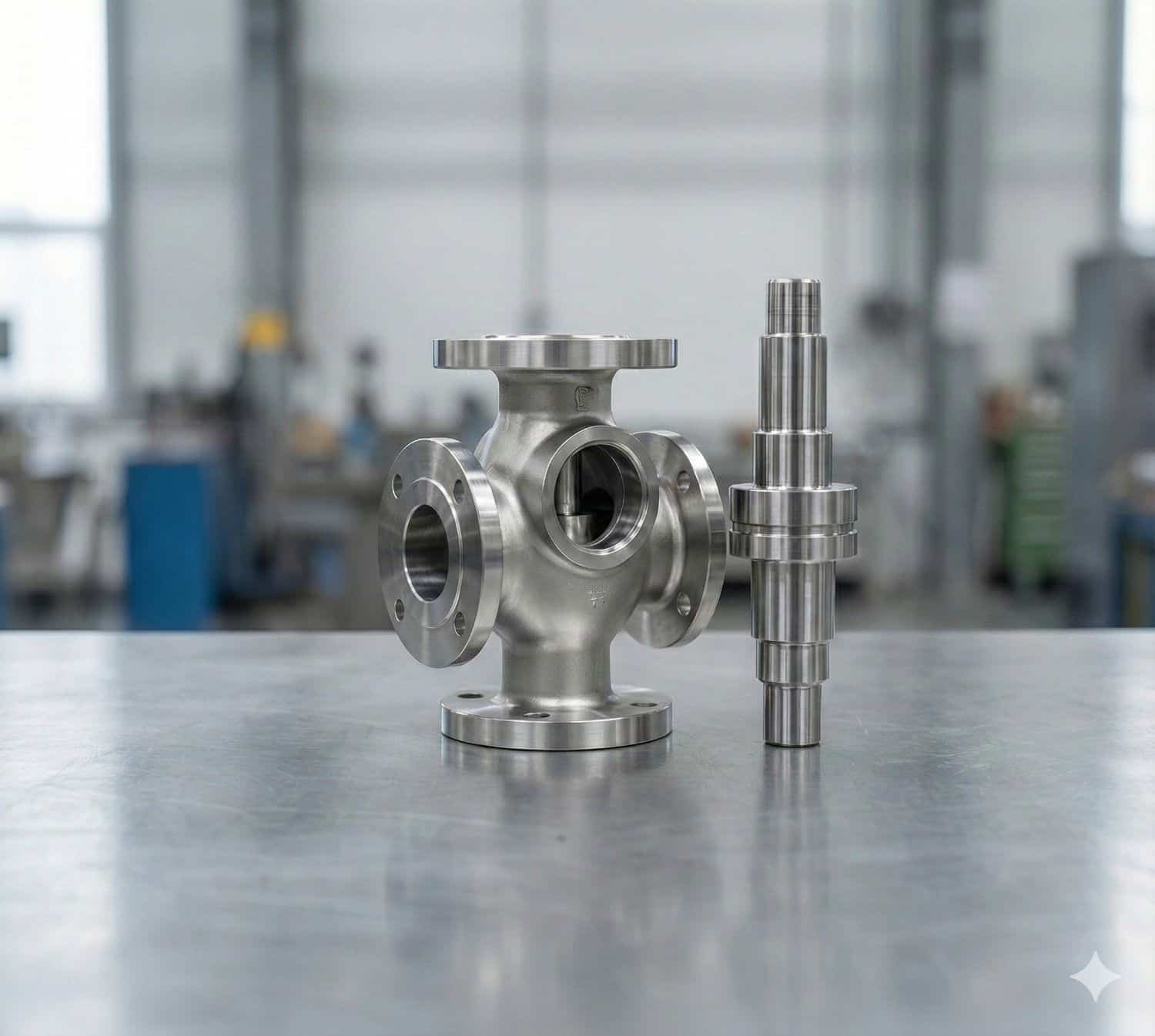 precision casting part and machined shaft by Sharma Technocast industrial metal components manufacturer India