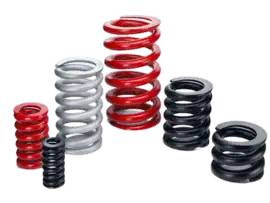 High-quality compression springs in various sizes used in industrial and mechanical applications
