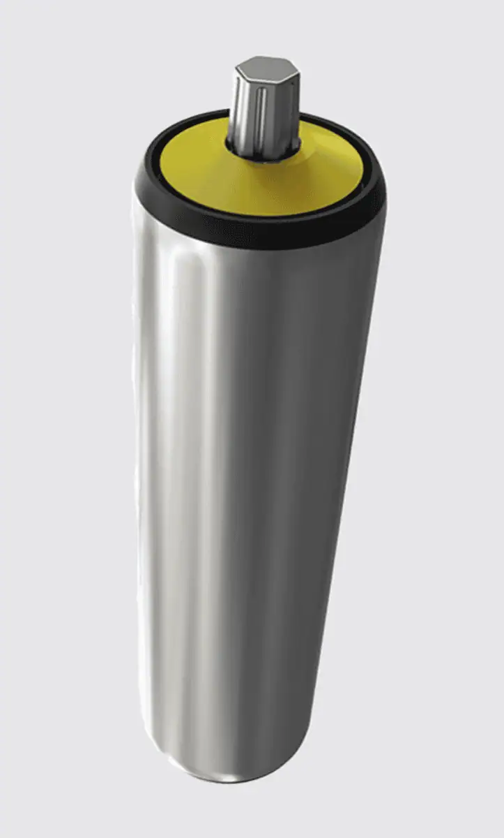 rubber coated conveyor roller impact resistant industrial material handling roller