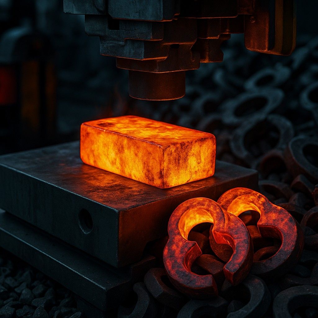 industrial forging press operation by Sharma Technocast