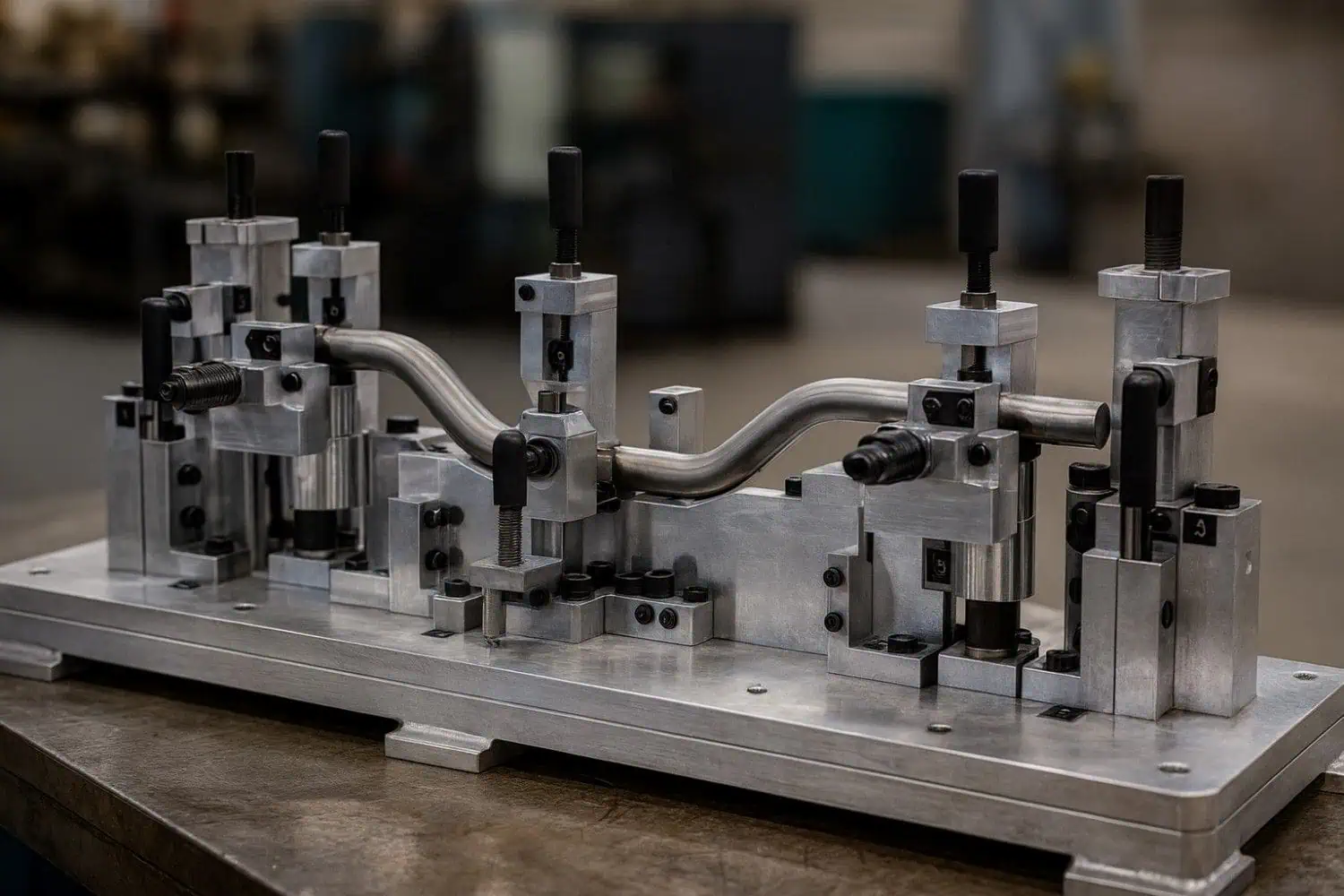 pipe bending quality inspection using fixture jig for precision measurement India