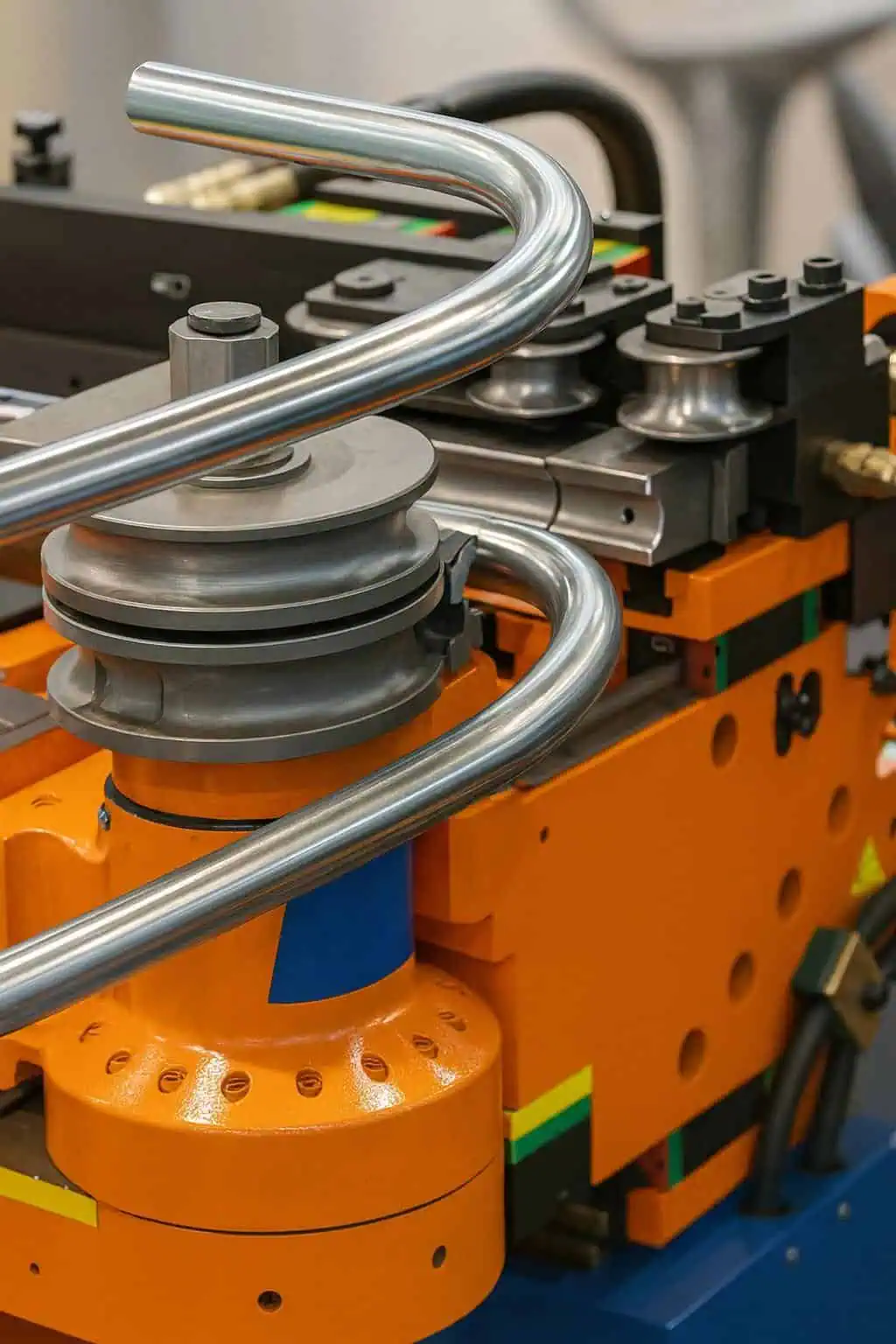 Precision pipe bending machine bending metal tube in Ahmedabad India