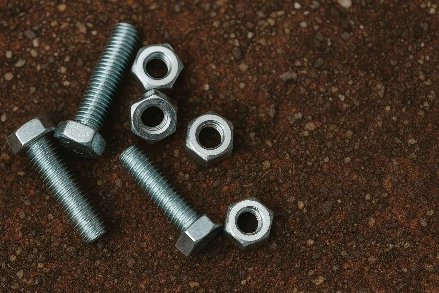 Industrial bolts and nuts
