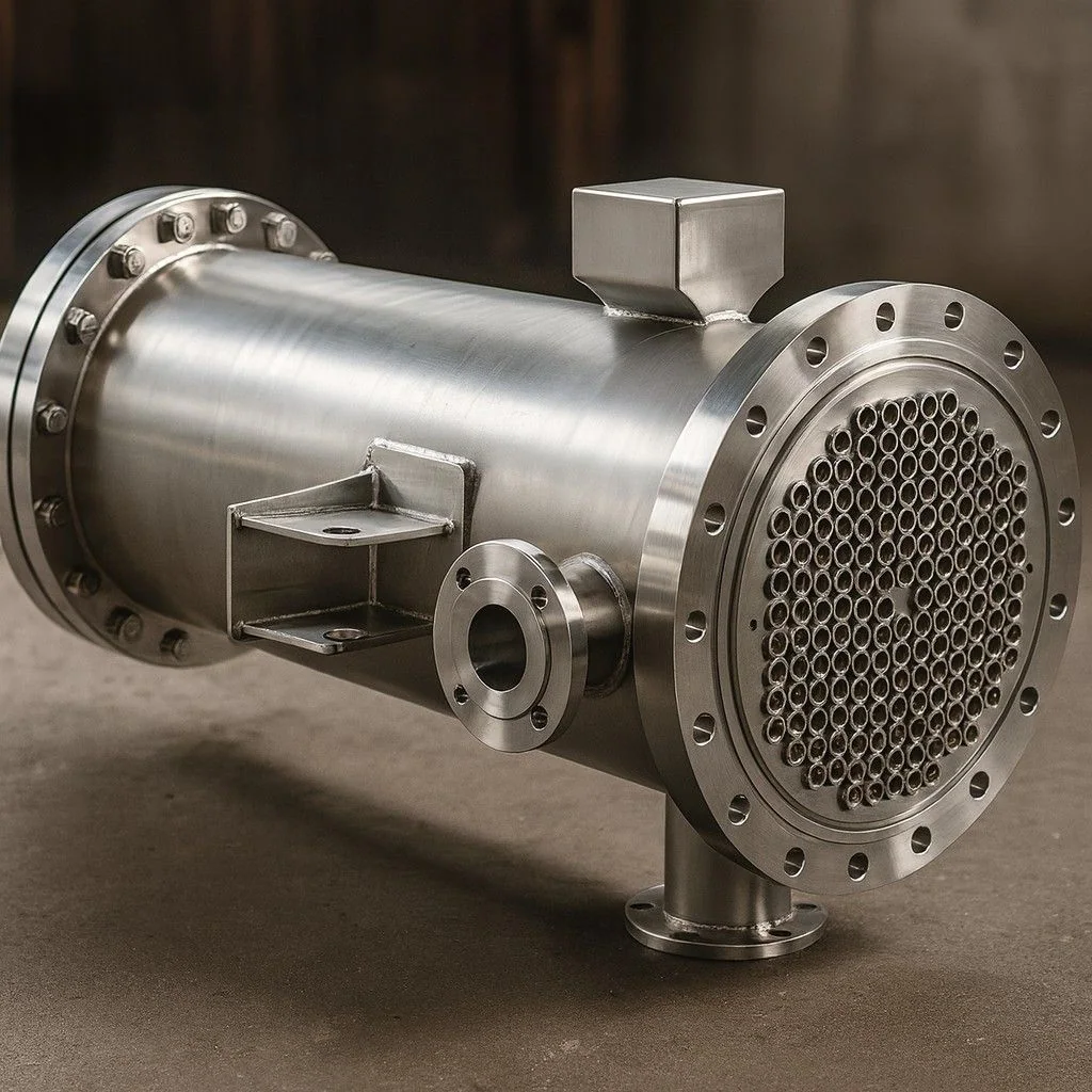 industrial shell and tube heat exchanger manufacturer India stainless steel unit