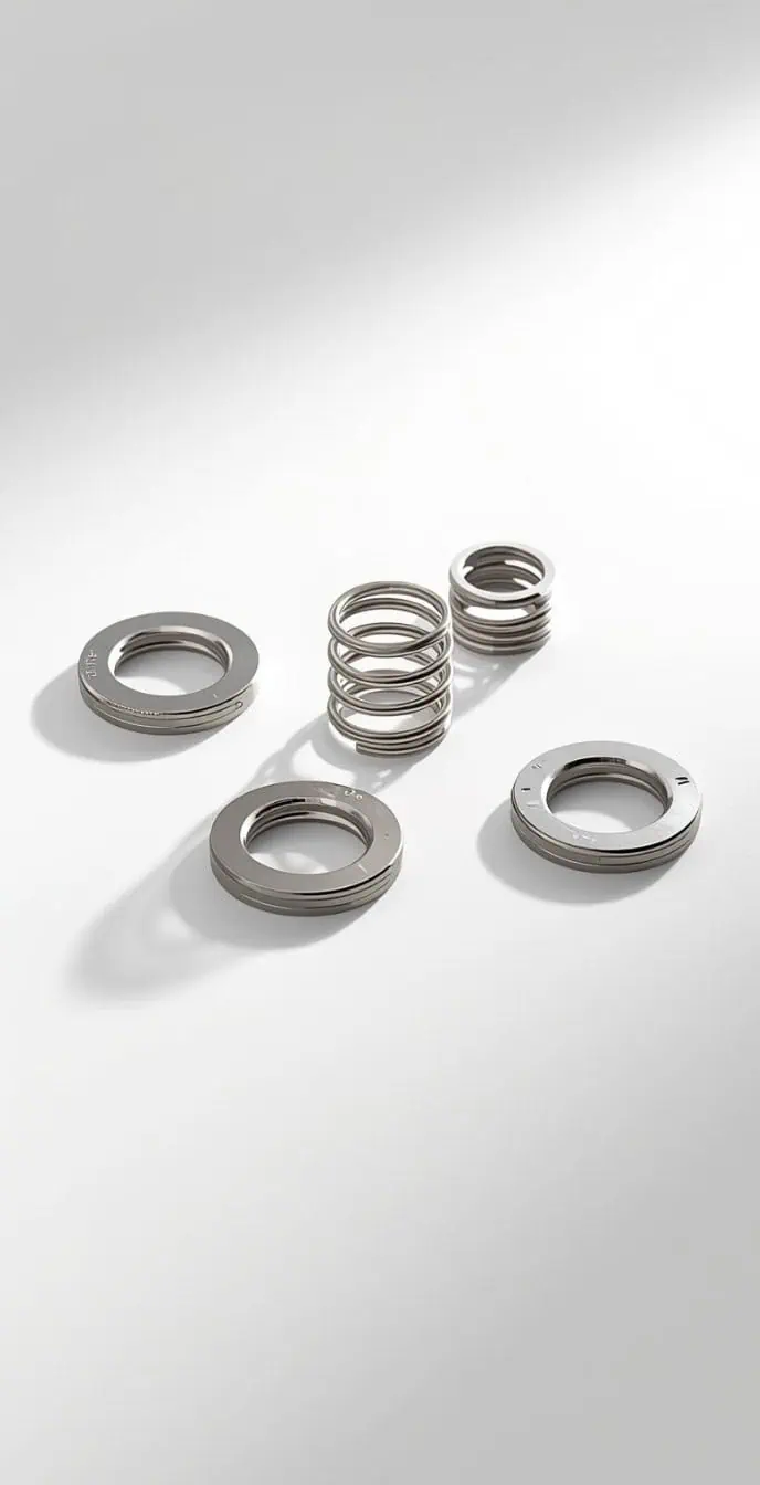 Stainless steel spring lock washers used for preventing loosening in fastener assemblies