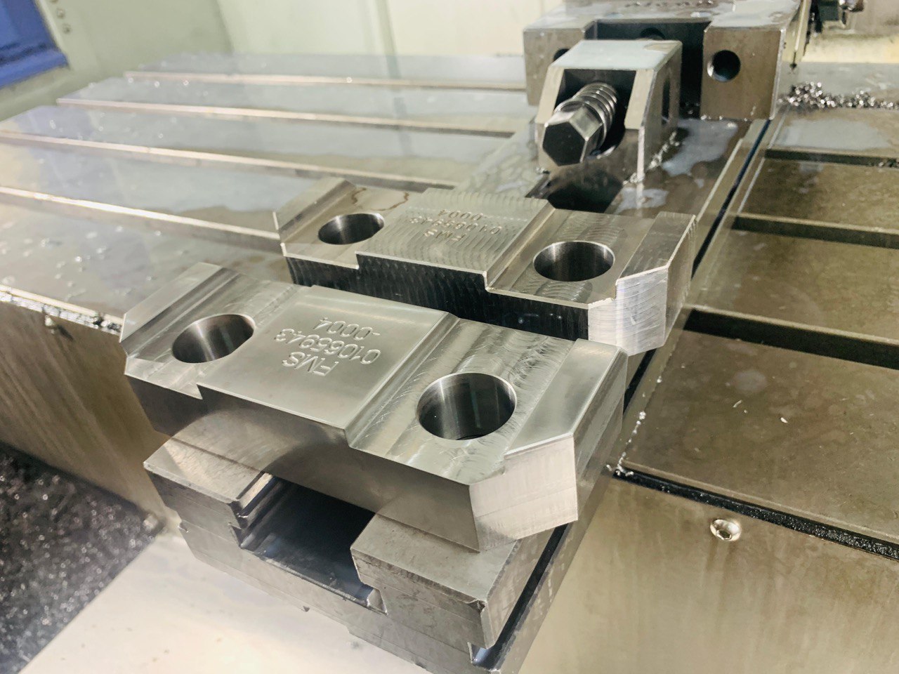 custom CNC machined wedge block for industrial applications by Sharma Technocast India