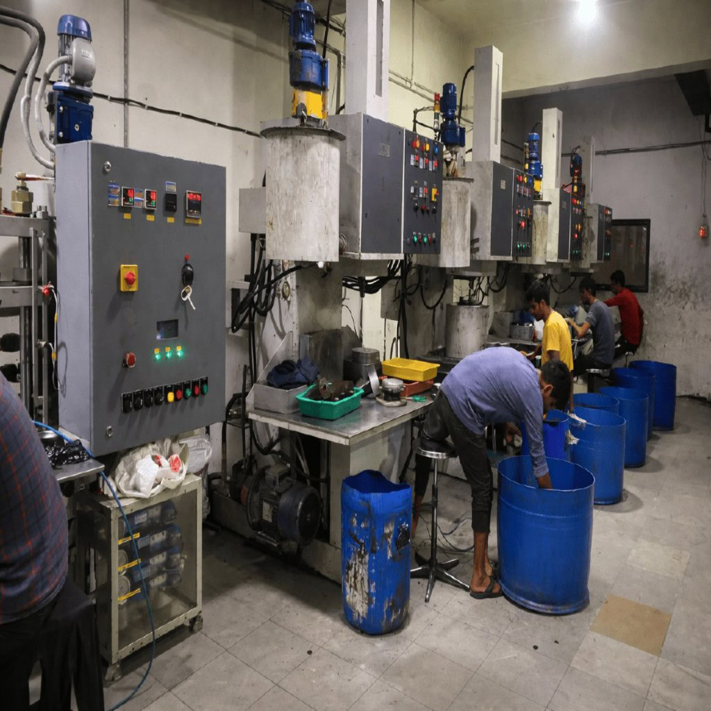 metal casting manufacturing plant workers Sharma Technocast industrial production India Ahmedabad