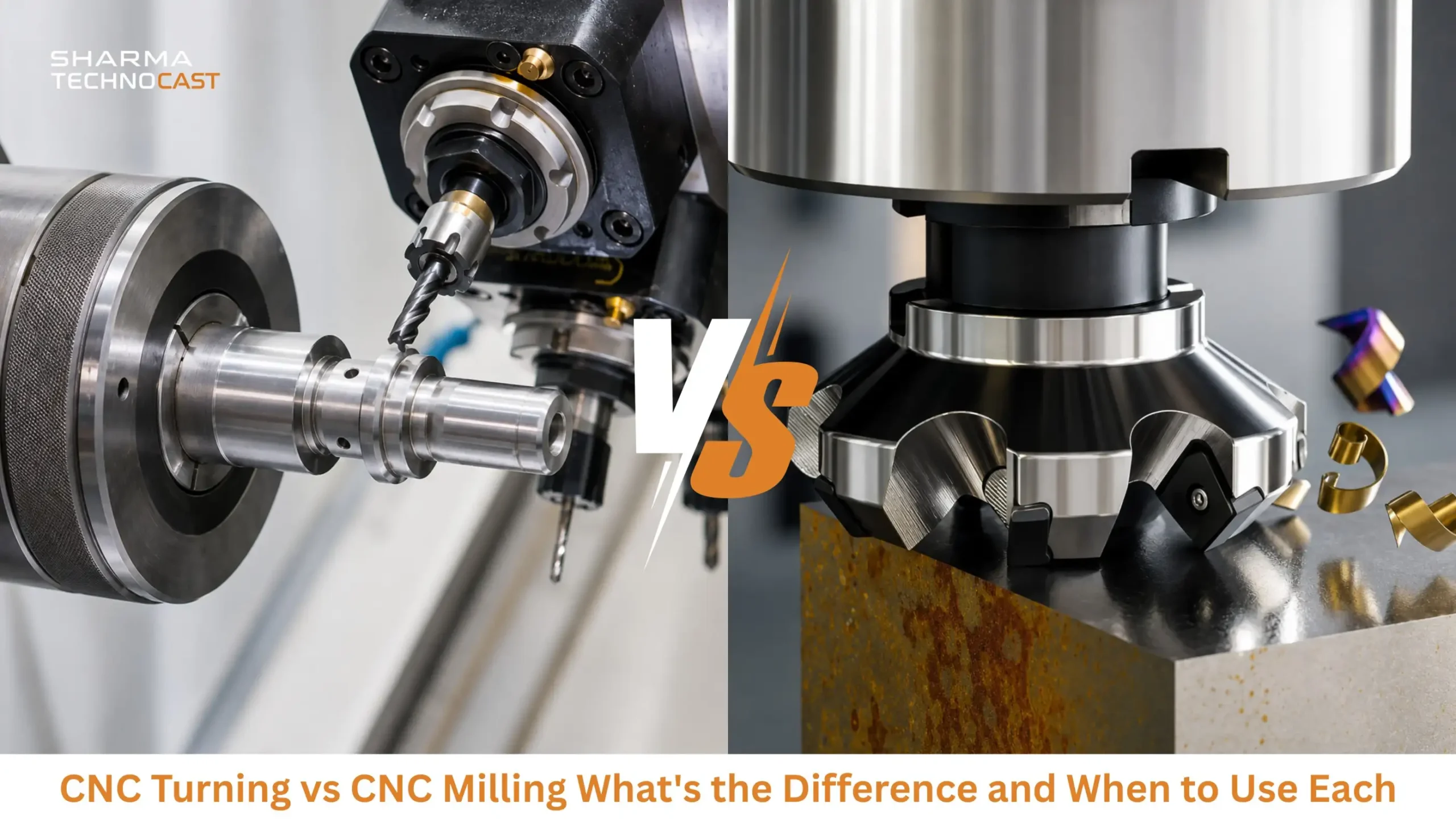 CNC turning vs CNC milling